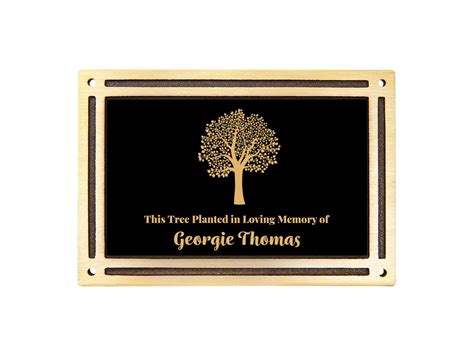 Memorial Plaque for Garden Memorial Plaque for Tree Memorial Dedication ...