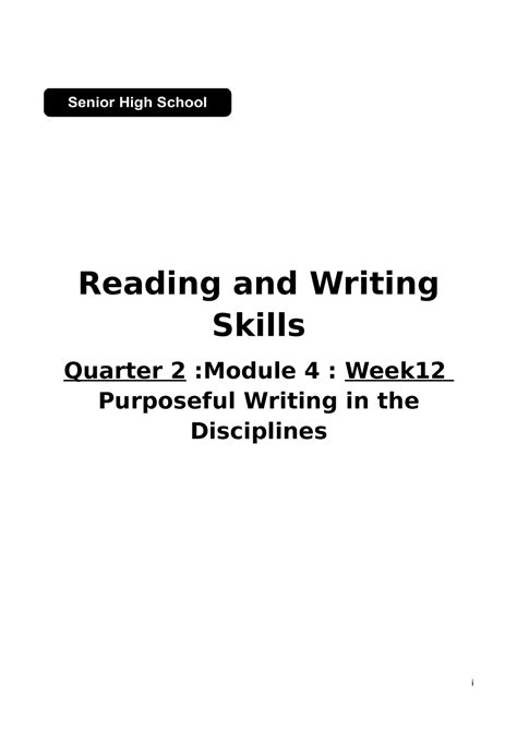 Module 4 WEEK 12 Lessons 1and 2 Writing A Book Review Or Article