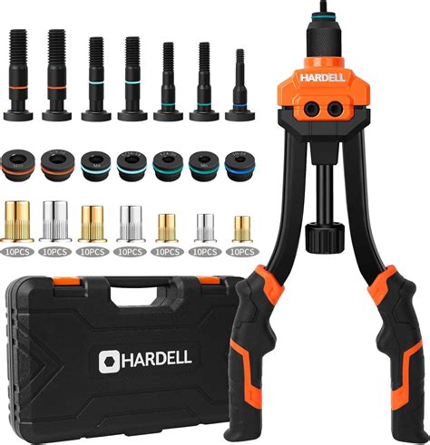 HARDELL Rivet Nut Tool 14 Rivnut Tool With 100 Pcs Rivet Nuts And 7