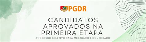 Divulgação dos candidatos aprovados na primeira etapa do processo