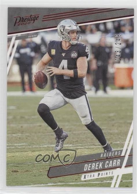 Panini Prestige Xtra Points Red Derek Carr For Sale