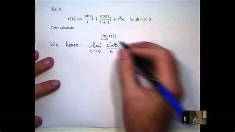 Limits Of Vector Functions Youtube