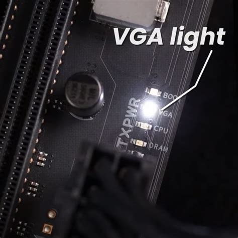 White VGA Light On Motherboard [SOLVED] - Tech4Gamers