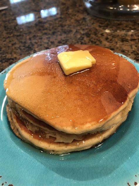 Homemade Golden Malted Pancakes Buttermilk Pancakes Made With Malted