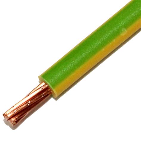 Earth Green Yellow Mm Strand A Single Core X Round Power Pvc