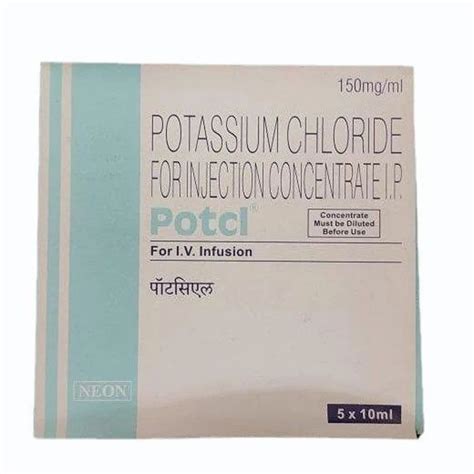 Neon Potcol Potassium Chloride Ip Concentrade Injection Ml At Rs