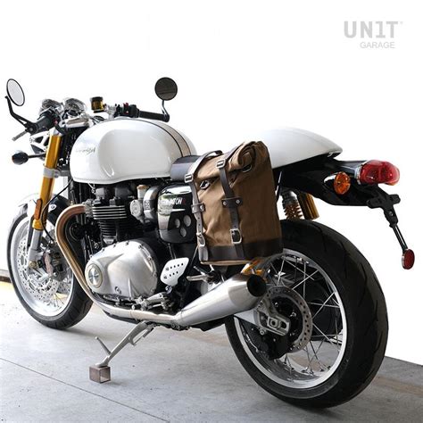 Canvas Side Pannier Scram L L Left Subframe Triumph Thruxton