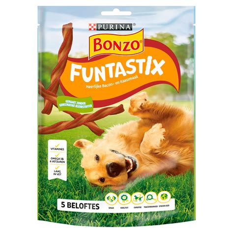 Bonzo Funtastix Hondensnacks Bacon Kaas Per Stazak St