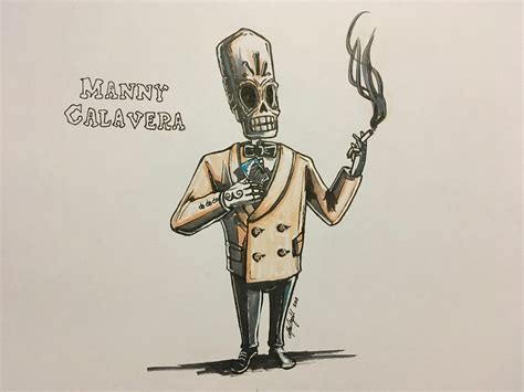 Fanart Manny Calavera From Grim Fandango Rgaming