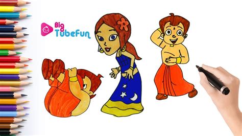 Chhota Bheem Colouring Page Colouring Chhota Bheem Cartoon Chota