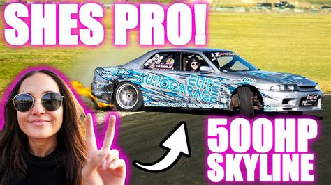 Girlfriend Drives My 500hp Drift Car Youtube