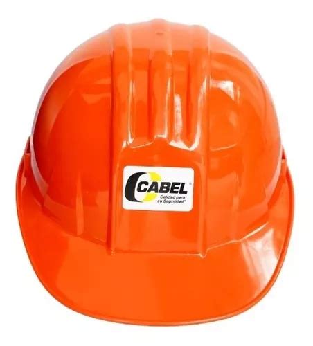 Casco De Seguridad Tipo Cachucha Cabel Con Matraca Color Naranja