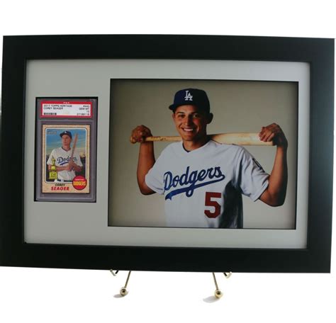 PSA Graded Sports Card Framed Display with an 8 x 10 Horizontal Photo