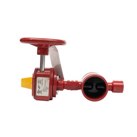 4 300psi Grooved Type Butterfly Valve Control Valve Fire Fighting Equipment Fm Ul And