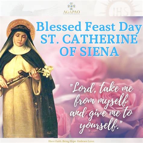 BLESSED FEAST DAY Saint Catherine of Siena | St catherine of siena, St ...