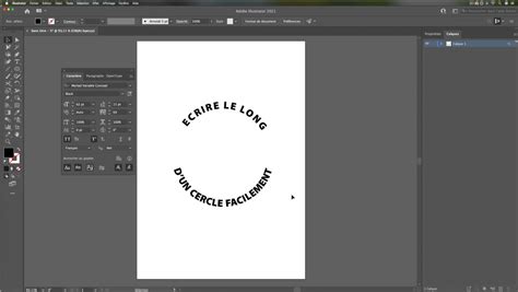 Comment Crire Mon Texte Sur Un Cercle Avec Illustrator