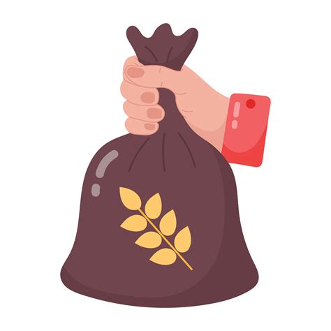 Trendy Wheat Bag 21395207 Vector Art At Vecteezy