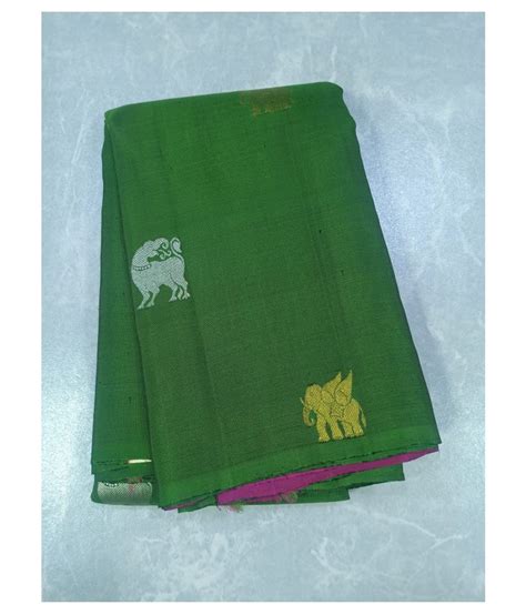 Kanchipuram Silk Green Kanchipuram Saree Buy Kanchipuram Silk Green