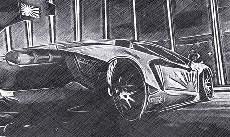 Lamborghini Aventador Pencil Drawing You Will Love