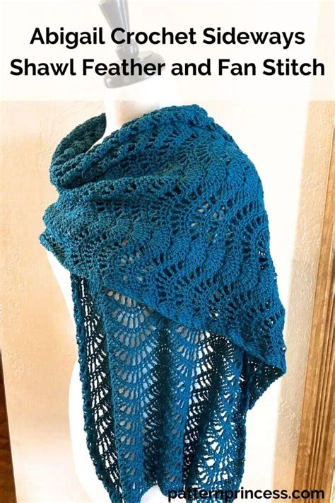 Crochet Patterns Galore Abigail Feather And Fan Stitch Shawl