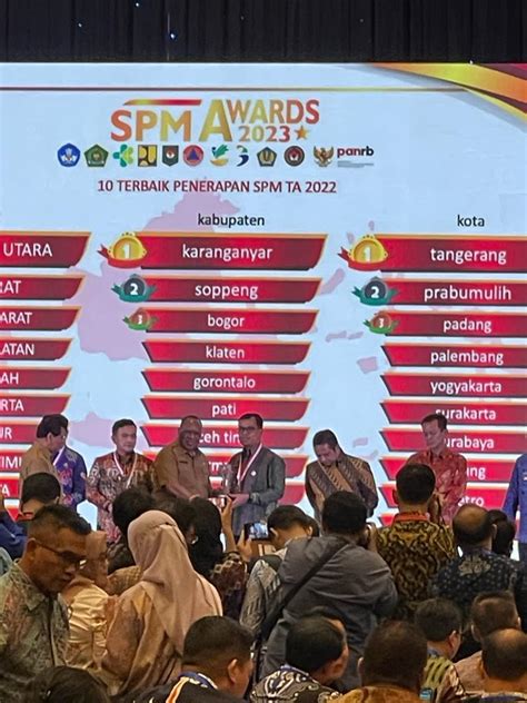 Pati Raih Peringkat Ke 6 Kabupaten Terbaik Penerapan Spm Tingkat