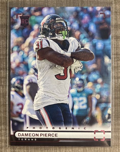 Dameon Pierce Rc Pink Panini Chronicles Photogenic Football Ph