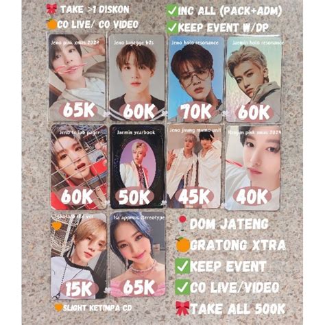 Jual Pc Photocard Wts Aab Jeno Pager Lpb Lugagge Sticker B S Jaemin