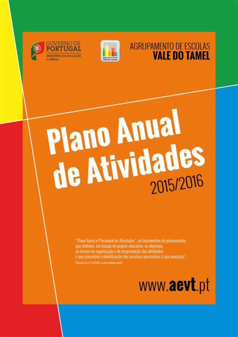 Pdf Plano Anual De Atividades Aevto Plano Anual De