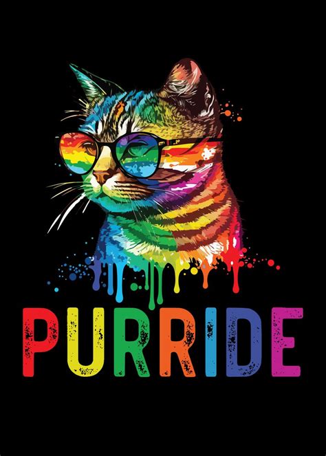 Purride Gay Rights Pride Poster Picture Metal Print Paint By NAO