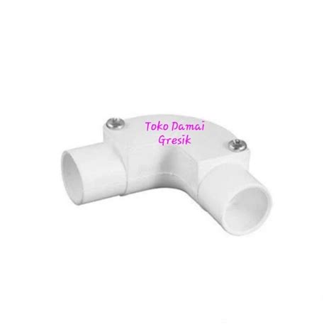 Jual Elbow Belokan L Bow Elbow 20mm Pipa Listrik Conduit Putih 20