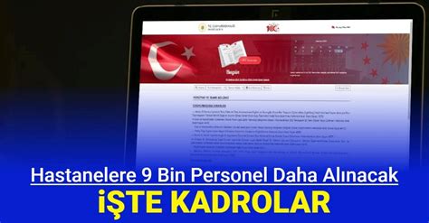 Sağlık Bakanlığı hastanelere 9 bin personel alımı Resmi Gazete de