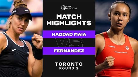 Beatriz Haddad Maia vs. Leylah Fernandez | 2022 Toronto Round 2 | WTA ...