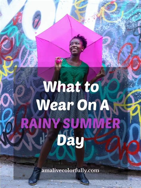 What To Wear On A Summer Rainy Day Amalivecolorfully Cute Rainy Day Outfits Rainy Day