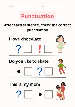 Punctuation Worksheets With Answers For Grade 1 2 3 4 TPT