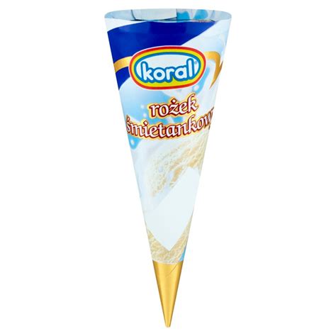 Koral Lody Rożek śmietankowy 110ml Torimpex Toruń