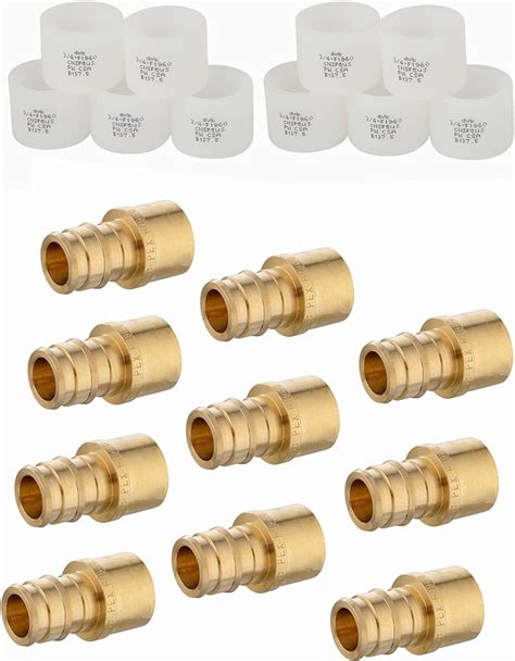 Of 10 Sets Pex A Expansion Brass Fittings 3 4 X 3 4 Female Sweat