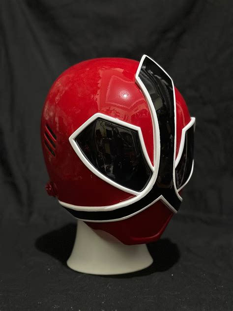 Power Rangers Red Samurai Helmet / Red Samurai Sentai Shinkenger Helmet ...