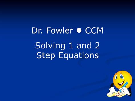 Solving 1 And 2 Step Equations Ppt Download