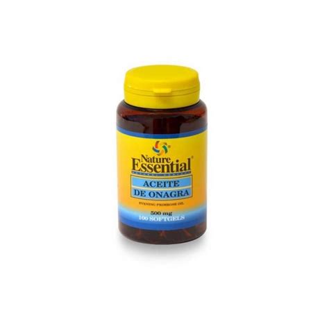 Aceite De Onagra 500 Mg 10 GLA Nature Essential 100 Perlas