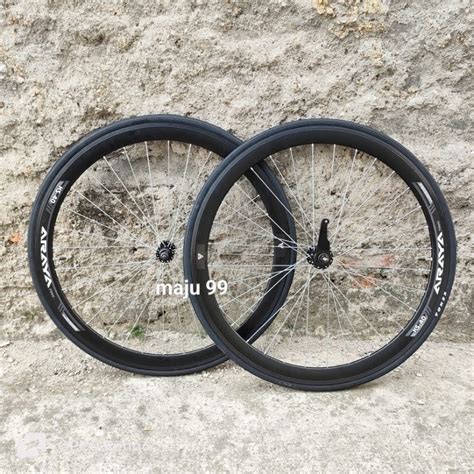 Jual Velg Rim Fixie Araya 700 Alloy Double Wall Doltrap Torpedo Rim