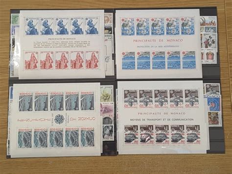 Monaco 1985 1988 4 années complètes de timbres sans les Catawiki