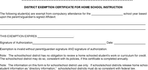 Free Utah Model Affidavit And Exemption Certificate For Home School