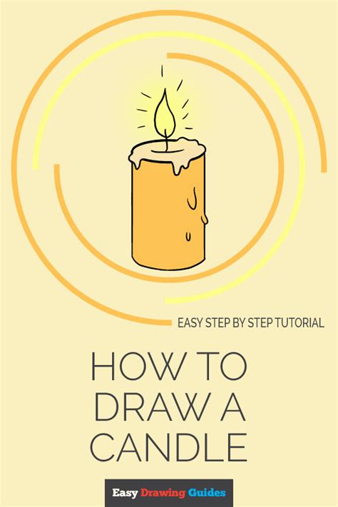 How to Draw a Candle - Really Easy Drawing Tutorial