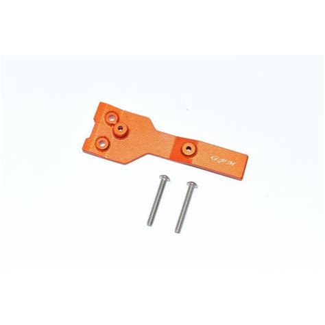 GPM Aluminium Chassisplattestütze oben hinten orange TRX MAXX GPMTXM