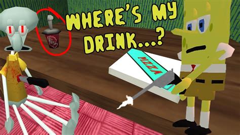 Whos Doing This Wheres My Drink Both Endings Spongebob Horror Game Youtube