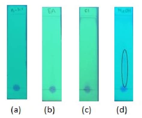 Tlc Chromatogram Of Ethanol Fraction Under Uv Lamp 254 Nm In Single Download Scientific Diagram