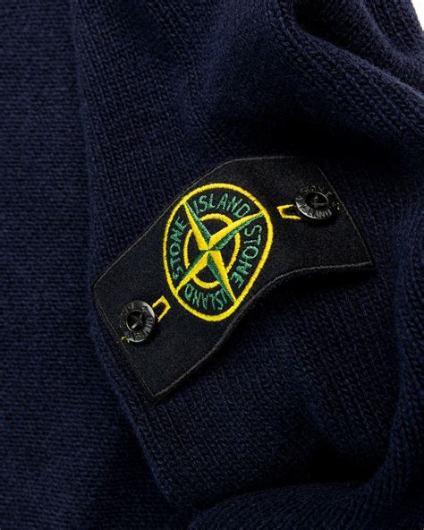 Stone Island Geelong Wool Crewneck Navy Blue Highsnobiety Shop