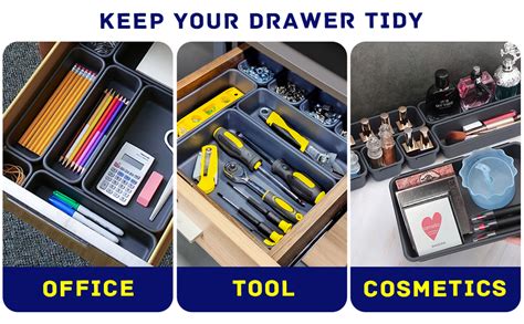 Vexercisehoop Tool Box Organizer, Tool Drawer Organizer Tray Divider ...