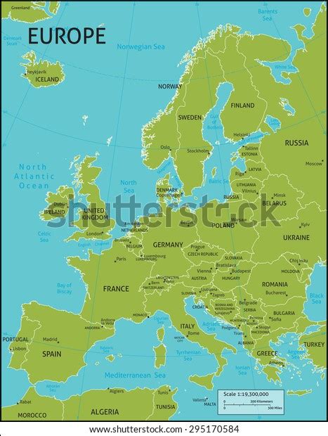 Map Of Europe With All Country Names