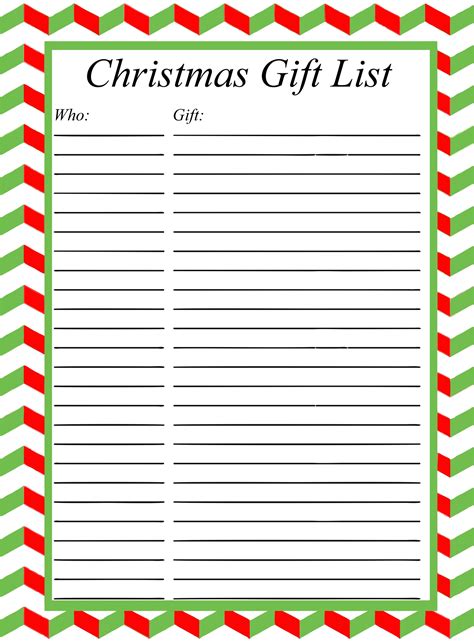 Christmas Organization Lists 11 Free Pdf Printables Printablee